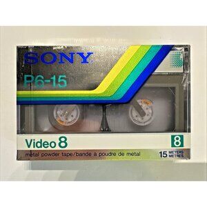 Sony Video 8 Cassette Tape P6-15 Metal Video 8 Metal Powder Made In Japan SEALED
